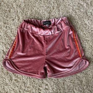 Wee Monster velour shorts